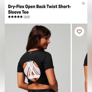 Fabletics Back Twist Short-Sleeve Tee